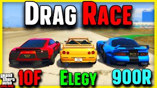 BENNYS DRAG RACE  Old vs New Gen Cars [upl. by Bilski]