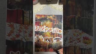 ScrapbookingJournal scrapbooking asmr art papercraft fall autumn sticker [upl. by Domonic]