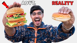 Food in TV Ad VS in Reality  कैसे कंपनी वाले आपको पागल बनाते हैं Shocking Results [upl. by Nnahteb]