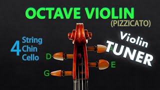 Octave Violin Tuning  Chin Cello Tuner 4 strings Pizzicato A440 [upl. by Utham640]