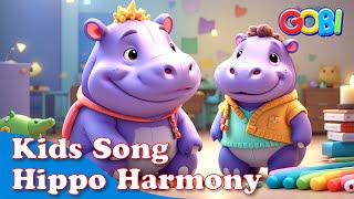 Kids Song Hippo Harmony Nursery Rhymes amp Kids Songs [upl. by Kerek]