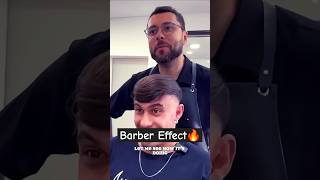 Barber effect Ļ😅Ļ tutorial barber haircut hairstyle fade diy barbershop fufufafa indonesia [upl. by Sucam907]