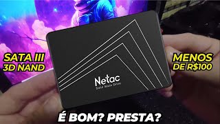 ✅ SSD NETAC 120GB Review e testes É bom Presta [upl. by Eittocs]