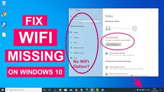 Fix WiFi Not Showing in Settings On Windows 10  Fix Missing WiFi [upl. by Helmer]