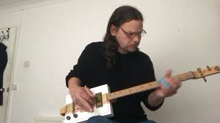 3 string blues  Cigar box guitar [upl. by Ecined]