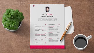 How to Create Your Own CV  Resume in Illustrator [upl. by Nylirac]