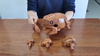 Jumbo Wooden Frog Instrument Review 2021  Funny and Unique [upl. by Posner699]