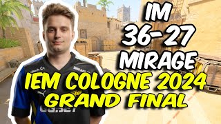 CS2 POV NAVi iM 3727 vs Vitality Mirage IEM Cologne 2024 Grand final [upl. by Elleved77]