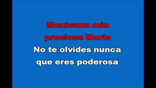 Carlos Rivera  Mexicana Hermosa  Karaoke [upl. by Pickford]