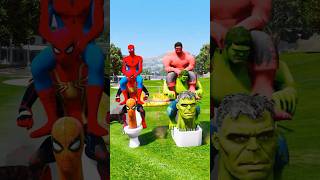 SPIDERMAN BROTHERs amp HULK BROTHERs SAVES SKIBIDI TOILETs SPIDEYs amp HULK DE ZOMBIES shorts gta5 [upl. by Nemaj868]