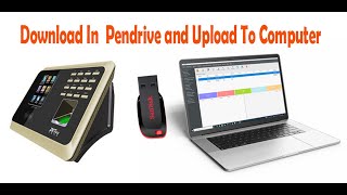 How To download Biometric Inout attendance data machine data to usb pendrive and to Software [upl. by Amalbena882]