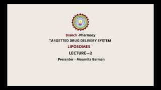 Novel Drug Delivery Systems NDDS Liposomes Part1  AKTU Digital Education [upl. by Ahsoem]