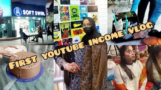 Meri first youtube income vlog Soft Swirl icecream sister walima vlog youtubeincome wedding [upl. by Echikson]