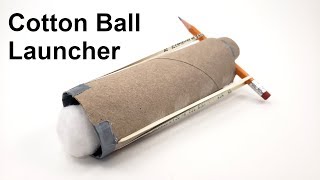 Cotton Ball Launcher  Fun STEM Activity [upl. by Chatav281]