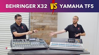 Behringer X32 VS Yamaha TF5 Overview Layouts Tests [upl. by Des]