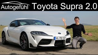 Toyota GR Supra 20 FULL REVIEW  less powerful but sportier Autogefühl [upl. by Nie]