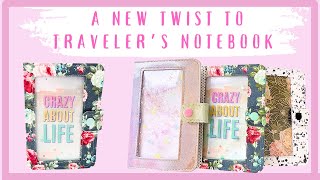 DIY Clear Vinyl Front Cover Travelers Notebook [upl. by Marin904]