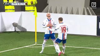 Hanus Sørensen GoalFaroe Islands vs Latvia 11 All Goals and Extended Highlights [upl. by Billi]