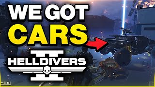 Helldivers 2 Just Added Cars amp New Weapons Huge Gameplay Leak [upl. by Ahcsas]