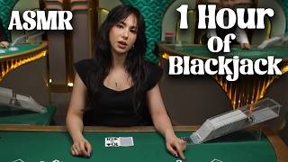 Unintentional ASMR  1 Hour Of Relaxing Blackjack Dealers ♠ [upl. by Theo316]