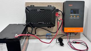 how to install 12V24V a home solar energy storage system 100A MPPT Solar Charge [upl. by Burl]