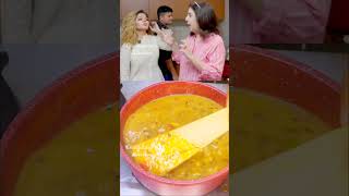 Rakhi Sawants favourite “Maa ki daal and baap ka chawalquot Recipe 😍🤗shorts viralshorts farahkhan [upl. by Brebner]