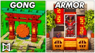 ► 20 ChineseAsian Build Hacks  Minecraft Build Ideas ⛩️ [upl. by Erb142]