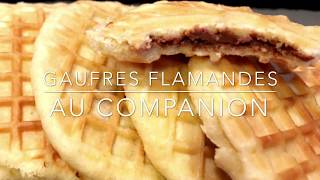 Gaufrettes flamandes à la pâte à tartiner au Companion [upl. by Nataniel]