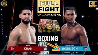 Boxing Fight • Amir Khan vs Sugar Ray Robinson  Full Highlights [upl. by Nogas]