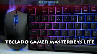 MasterKeys Lite L RGB Cooler Master Unboxing Review Funciones y más [upl. by Sisile]