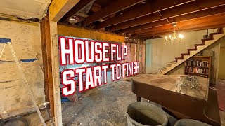 Complete House Renovation Timelapse from Start to Finish  Before and After [upl. by Annaitsirk]