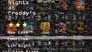 Five Nights at Freddys 2 todo desbloqueado [upl. by Atikel]