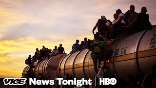 Walking to America with the Migrant Caravan  VICE News Tonight Special Report HBO [upl. by Kentiga]