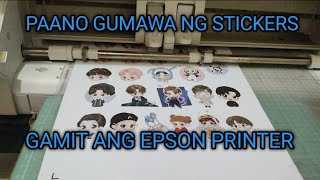 Paano Gumawa Ng Stickers Gamit Ang Epson Printer L3210 L14150 [upl. by Kluge]