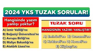 2024 YKS Yazım Yanlışları 3 TUZAK SORU 🔥 [upl. by Consuelo]