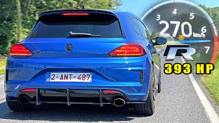 393HP VW Scirocco R  100200 TOP SPEED POV amp SOUND [upl. by Limbert]