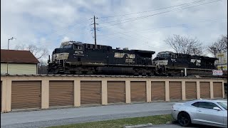 A Short NS 27A Highballing Over Mount Holly PA [upl. by Htial419]