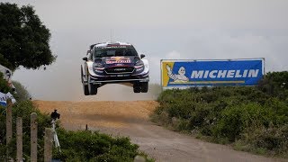 Rallye Italia Sardegna 2018  SHAKEDOWN JUMP amp ACTION [upl. by Bunch]