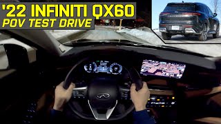 2022 INFINITI QX60 SENSORY AWD  POV Test Drive [upl. by Ennasirk]