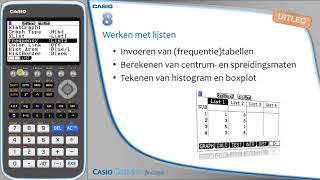 Casio fxCG50  Video 8 Werken met lijsten [upl. by Hali419]