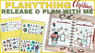 PLANYTHING CHRISTMAS RELEASE amp PLAN WITH ME  CLASSIC VERTICAL  2 NEW STICKER BOOKS amp NEW WASHI [upl. by Merkley419]