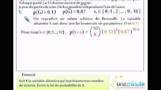 Loi de Probabilité  Une Minute Pour Comprendre [upl. by Ykcim614]