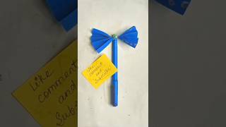 Easy Pen Topper Craft New Creative Craft trending craft youtubeshorts artandcraft satisfying [upl. by Norahc]