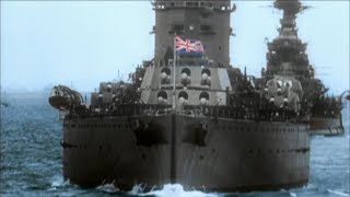 WW2  The Battle of the Atlantic Real Footage in Colour [upl. by Anirda676]