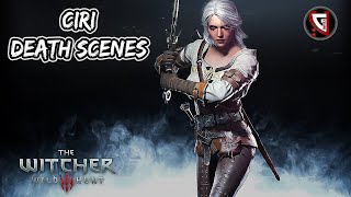 The Witcher 3 Ciri Death Scenes [upl. by Adnyl35]