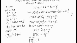 Keynesian Model with taxes and imports [upl. by Bess]