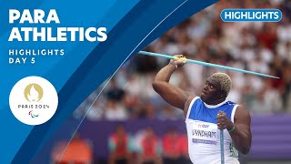 🏃 Para Athletics Highlights  Day 5  Paris 2024 Paralympic Games [upl. by Zora]