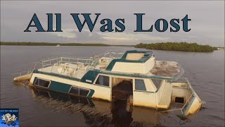 Fort Myers Florida Abandoned Ship Wreck All Was Lost SV Contrary Mary Red Tide [upl. by Telrahc]