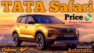 Tata Safari 2024 Price On Road 💸 Tata Safari Base Model EMI Down Payment 🇮🇳 [upl. by Hadley]