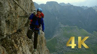 Sulzfluh Klettersteig  Die 500m Wand [upl. by Suiravat527]